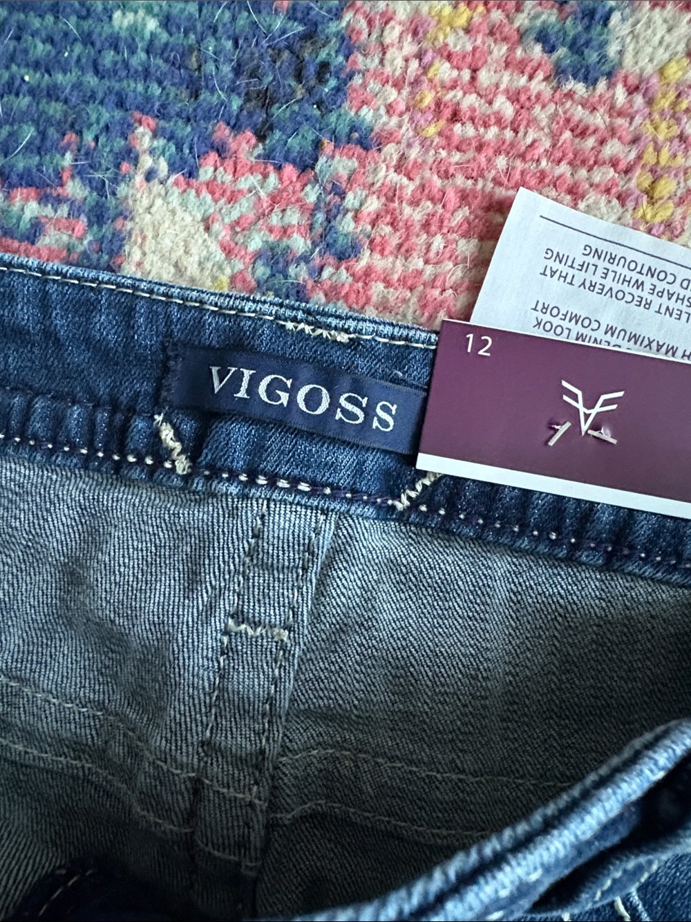 Vigoss Women's Dark Blue Distressed Frayed Hem Denim Shorts - Picture 6 of 7